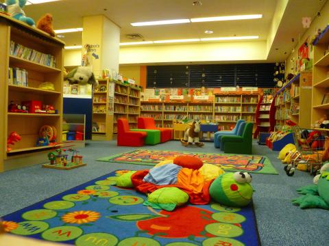 Photo of children's area of a library 