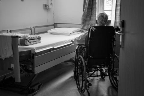 person in a wheelchair